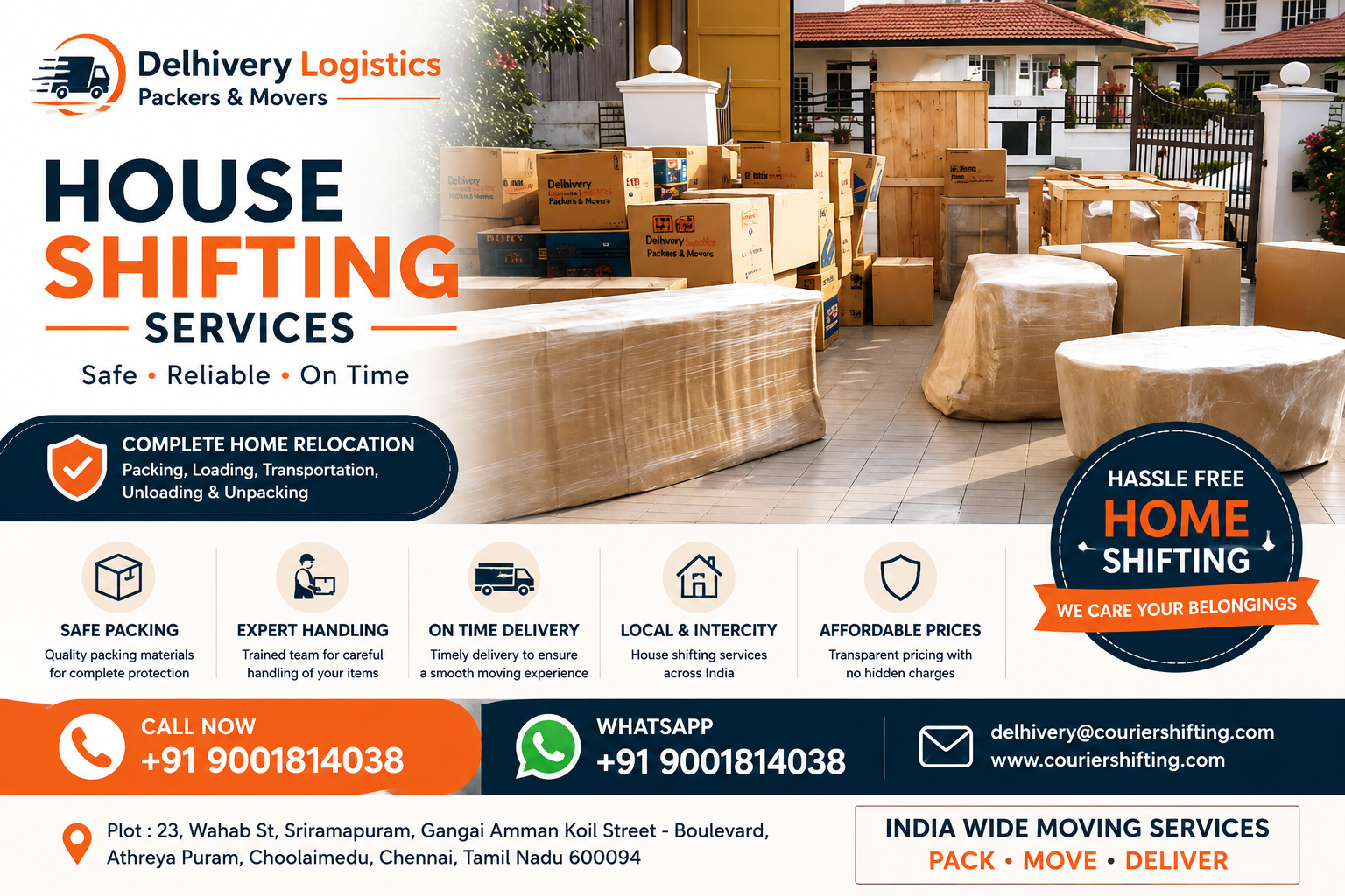 House Shifting Services by Delhivery Logistics Packers and Movers